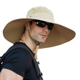 MINAKOLIFE super-wide brim hat shields face from sun during outdoor activities