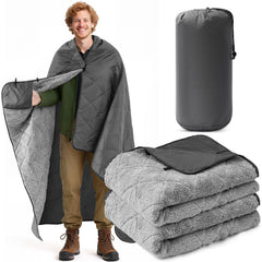 Mindsoft Woobie Blanket with waterproof Oxford fabric keeps you dry during outdoor activities.