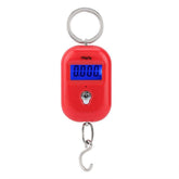 Front view of Mini Red Digital Hanging Scale