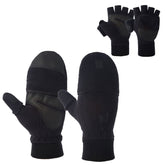 MINIDUO outdoor gloves convertible mittens in action, ideal for photography grip and finger flexibility