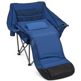 Minndudu heavy-duty camping chair foot pocket for warm, hands-free comfort outdoors.