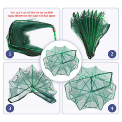 Sturdy steel wire frame and durable PE netting
