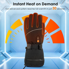Minthouz heated gloves non-slip palm aids secure grip.