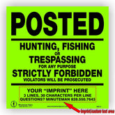 Minuteman Signs no trespassing green sign with durable vinyl for outdoor property protection.