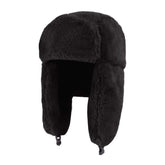 MioCloth Faux Fur Hat - winter earflap front view