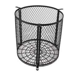 Miokycl varmint feeder cage front view shows sturdy stainless protection for feeders.