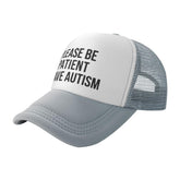 Miowjals trucker hat front view with adjustable fit for all-day comfort