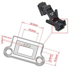 MIRAGETARGET PVS-14 NVG mount secure clip demonstrates reliable field attachment.