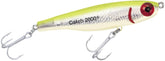 Mirrolure 20MR-CFPR Catch 2000 suspending lure in BK/PRL/Silver boosts visibility for strike detection.