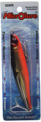 MirrOLure Catch 2000 full lure in black-gold-orange with high visibility.