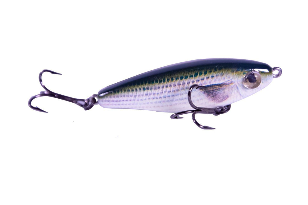 Mirrolure CS17MR-MULLET body detail with lifelike texture for realistic mullet lure.