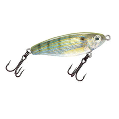 Mirrolure Mirrodine XL Skin Pilchard lure, front view, high visibility for attracting big game fish.