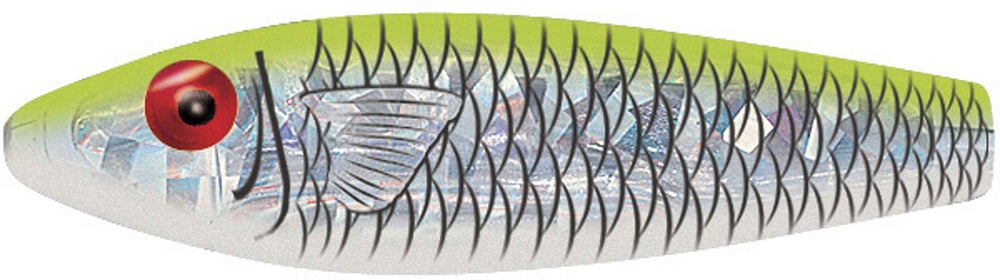 Mirrolure S52MR-CFPR S3 Sinkin Twitchbait in black-prl-silver for lifelike action and enticing gamefish
