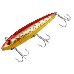 MirrOLure TTR-18 spot trout lure with green back and white-silver sides for saltwater trout