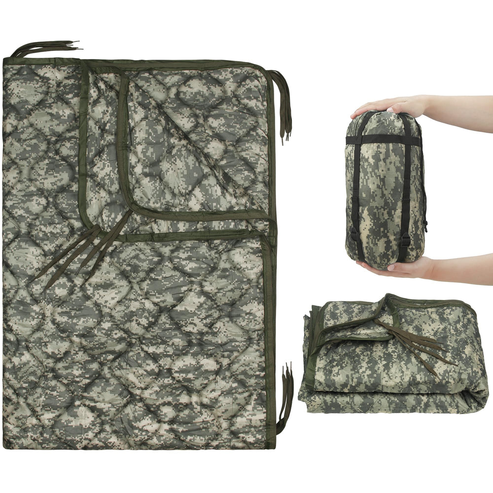 Mirzoyan Woobie Blanket ACU zipper design for versatile outdoor warmth and shelter options.