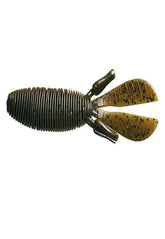 Missile Baits Baby D Bomb lure in green pumpkin, front view, ideal for finesse flipping and Texas rig