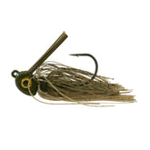 Missile Baits Mini D Chunk Green Pumpkin helps compact jigs skip better and flare their skirts
