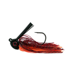 Missile Baits MJMSW716-LVCW Mini D Chunk Lava Craw on 3-inch jig highlighting kickers and skirt flare for better action
