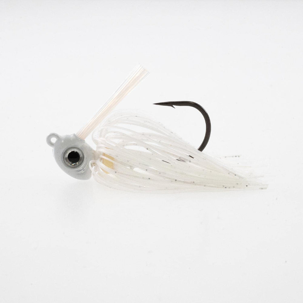 Missile Baits MJMSW716-PW Mini D Chunk Pearl White enhances jig skip and action