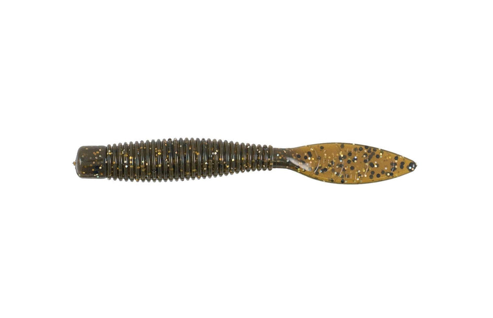 Missile Baits Ned Bomb 3.25-inch ribbed Ned Rig worm ready for bass fishing