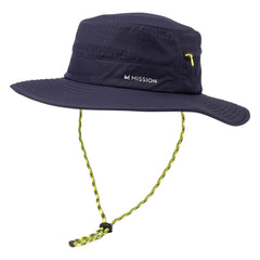 Mission Cooling Anywhere Boonie Hat navy, front view, UPF 50 sun protection with cooling technology.