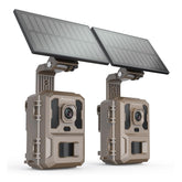 Misstech solar trail camera front view for reliable wildlife monitoring.