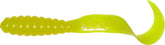 Mister Twister Teenie Tail Yellow lure designed for crappie and smallmouth fishing.