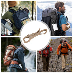 Mitten Clip nylon and stainless steel build stands up to outdoor use.