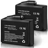 MIWEN 7.4V 3500mAh battery front view for extended warmth in heated gear