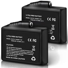 MIWEN 7.4V 3500mAh battery front view for extended warmth in heated gear