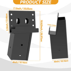 MIXXIDEA deer blind bracket installation set shows pre-drilled holes and included screws for quick setup