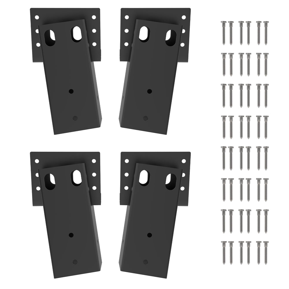 MIXXIDEA metal elevated deer blind bracket closeup highlights strong welds and powder-coated finish for outdoor durability