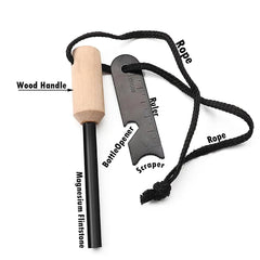 Miyake lightweight camping firesteel designed for easy ignition in windy conditions
