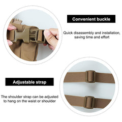 MiOYOOW hand warmer molle attachment demonstrates modular gear compatibility.