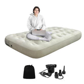 MIYUEXIN twin air mattress pump demonstrates quick inflation for home guests