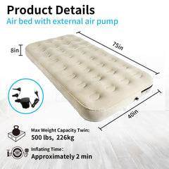 MIYUEXIN wave flocked top surface provides soft, comfortable sleeping feel