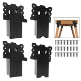 MJHHAPY deer stand bracket side view—sturdy steel frame for durable outdoor platforms.