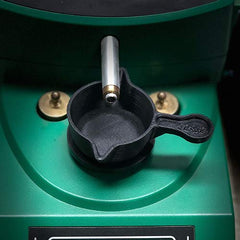 MK Machining antistatic powder pan left pour for ambidextrous use