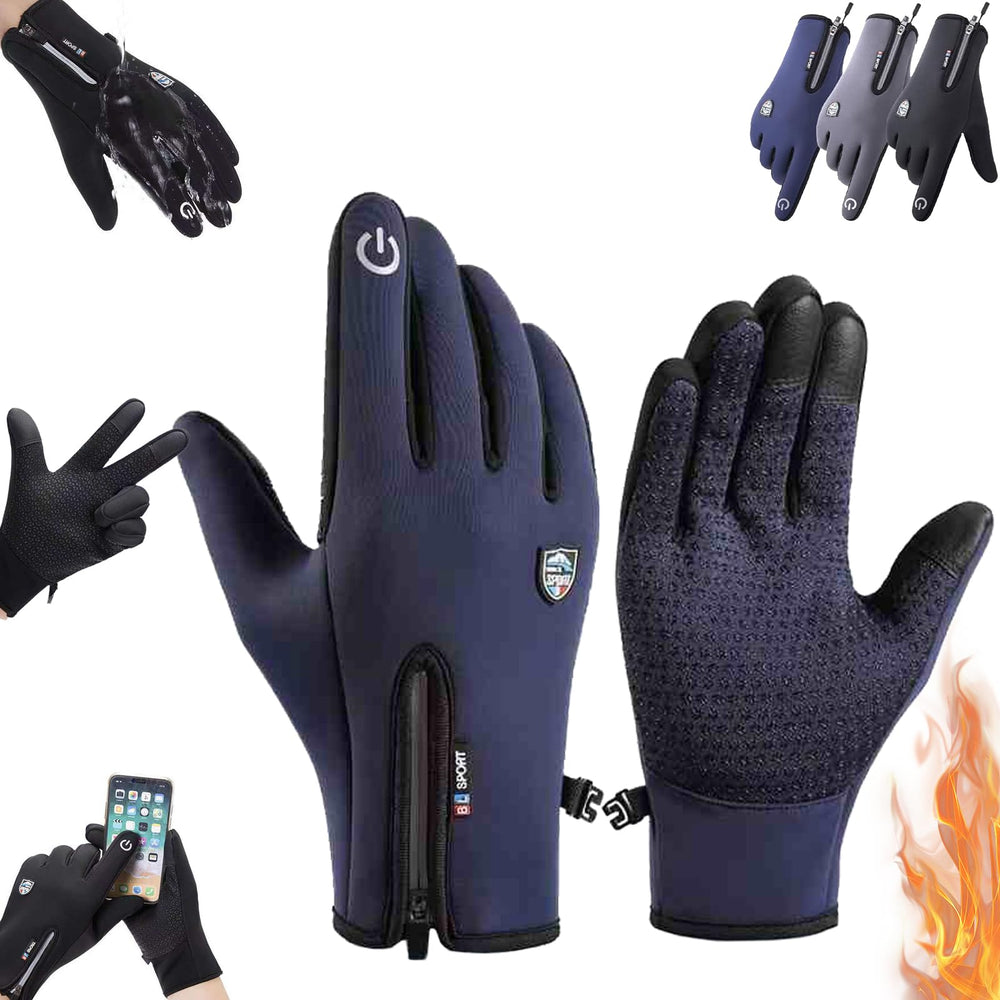 MKOXPO gloves blue waterproof windproof – keeps hands dry in rain