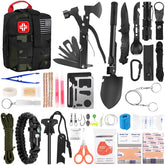 MLIPDC survival kit bag front view with MOLLE compatibility for easy outdoor attachment