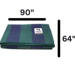 M MCGUIRE GEAR large 64x90 blanket covers family during outdoor movie night.