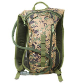 M MCGUIRE GEAR hydration backpack in woodland marpat ready for on-the-go hydration.