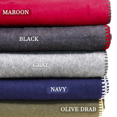M MCGUIRE GEAR large 64x90 wool blanket offers full-body coverage in cold shelters.