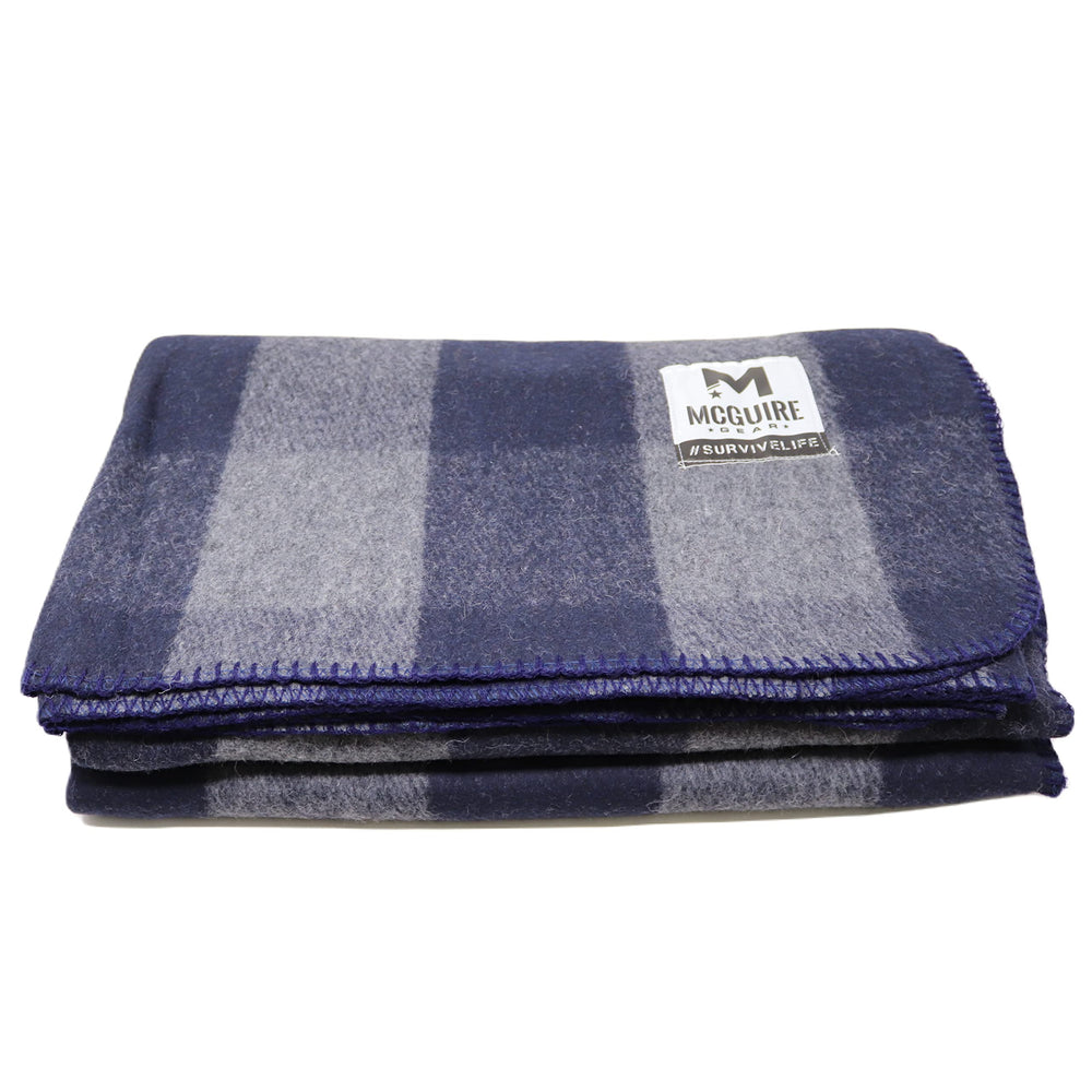 M MCGUIRE GEAR warm wool bunkhouse blanket close-up fiber detail highlights warmth