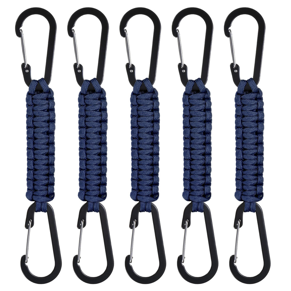 M METERXITY paracord lanyard with navy clip for secure everyday carry.