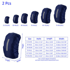 M METERXITY anti-slip fixation keeps cover securely on your pack.