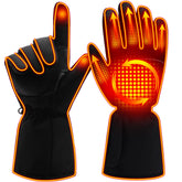 MMlove heated gloves back-of-hand heating area for fast warmth in cold outdoors.