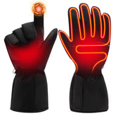 MMlove USB heated gloves front view for outdoor warmth on winter rides