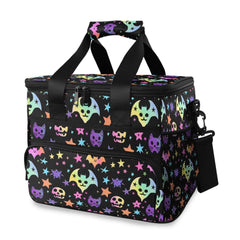 MNSRUU cooler bag with bats and stars pattern keeps lunches fun and portable.