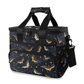 MNSRUU cooler bag skull bat front view shows stylish portable lunch solution